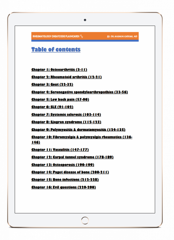 Rheumatology CheatCode Flashcards - Image 6